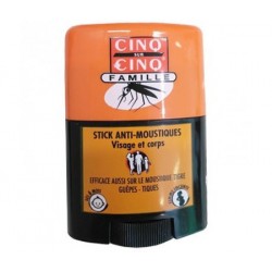 CINQ SUR CINQ FAMILLE STICK ANTI-MOUSTIQUES VISAGE ET CORPS 20ML BAYER