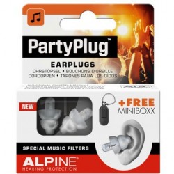 BOUCHONS D'OREILLES PARTYPLUGS EARPLUGS ALPINE HEARING PROTECTION