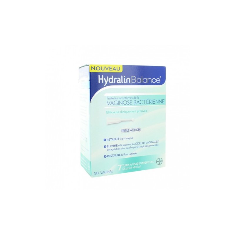 HYDRALIN BALANCE GEL VAGINAL VAGINOSE BACTERIENNE 7X5ml  BAYER