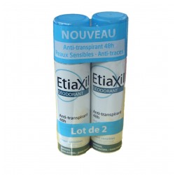 DEODORANT ANTI TRANSPIRANT 48H Peau sensible LOT DE 2 sprays de 150ML ETIAXIL