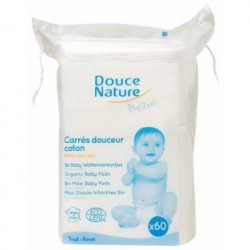 CARRE DOUCEUR BEBE COTON BIO X 60 DOUCE NATURE