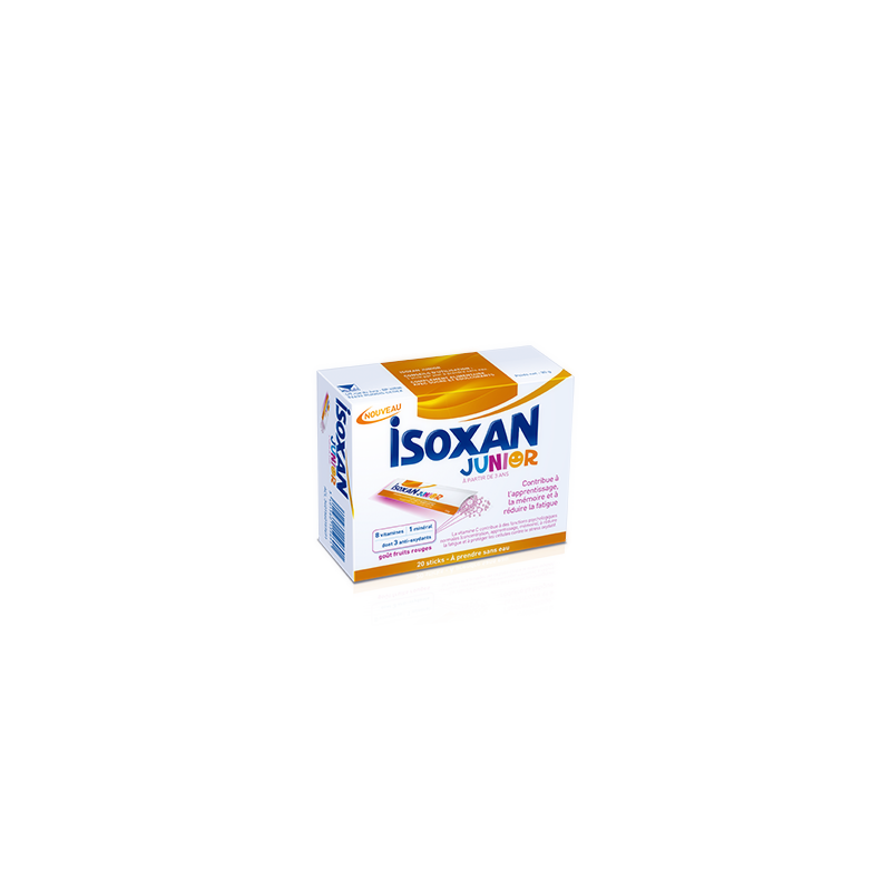 ISOXAN JUNIOR FRUITS ROUGES 20 STICKS 