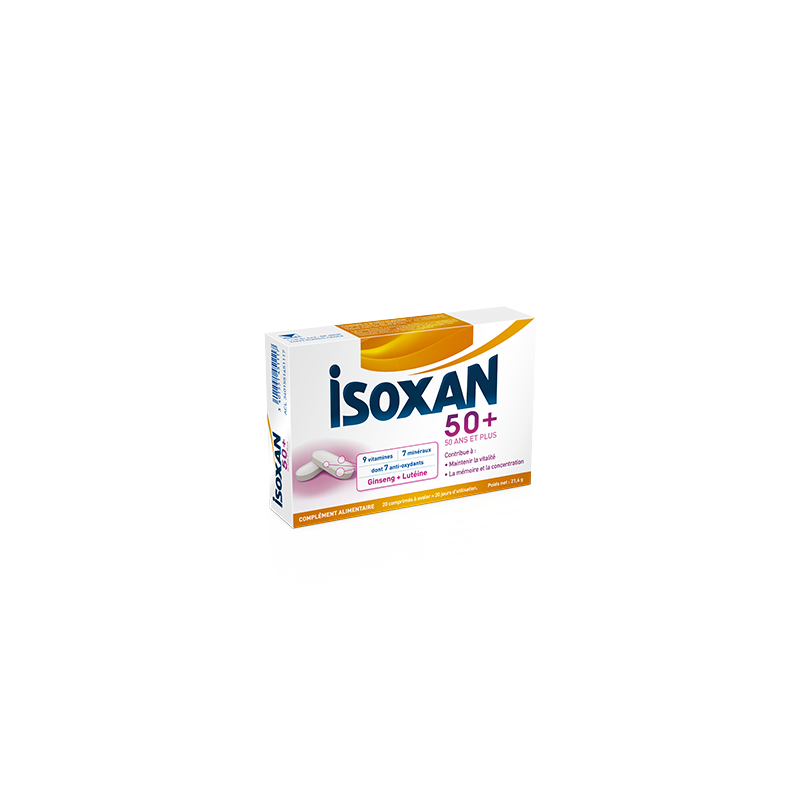 ISOXAN 50+ 20 COMPRIMES