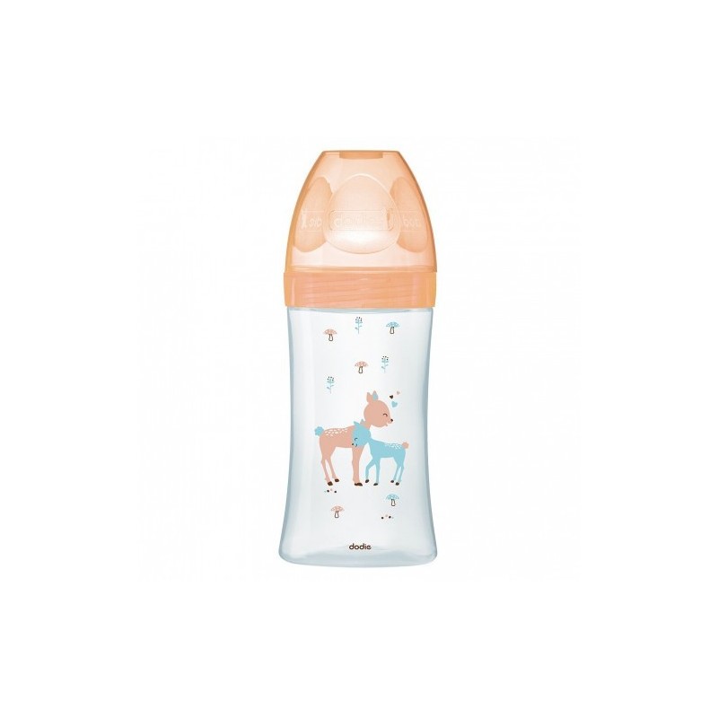 BIBERON SENSATION + BEIGE BICHE VERRE 270ML 0-6 MOIS  DODIE