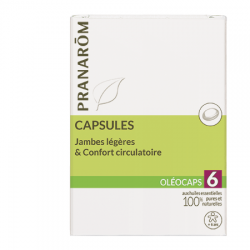 OLEOCAPS 6 JAMBES LEGERES & CONFORT CIRCULATOIRE 30 CAPSULES PRANAROM