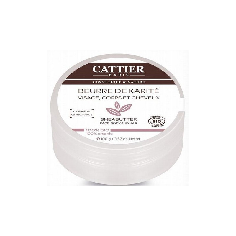 BEURRE DE KARITE BIO 100G CATTIER PARIS