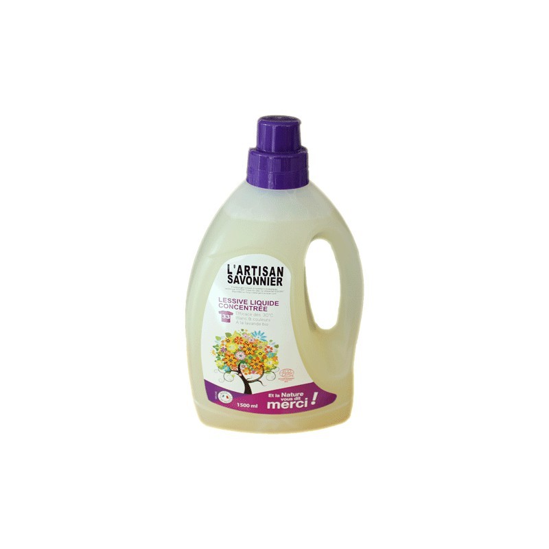 ARTISAN SAVONNIER LESSIVE LIQUIDE CONCENTREE 1,5 LITRE GRAVIER