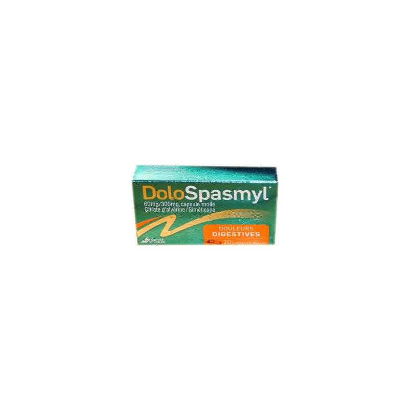 DOLOSPASMYL DOULEURS DIGESTIVES 60MG/300MG 20 CAPSULES MAYOLY SPINDLER