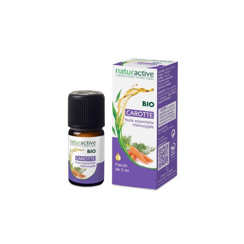 HUILE ESSENTIELLE CAROTTE BIO 5ML NATURACTIVE HUILE ESSENTIELLE CAROTTE BIO 5ML NATURACTIVE