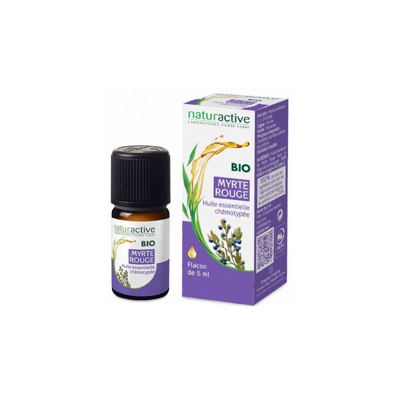 HUILE ESSENTIELLE MYRTE ROUGE BIO 5ML NATURACTIVE HUILE ESSENTIELLE MYRTE ROUGE BIO 5ML NATURACTIVE