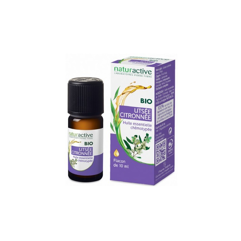 HUILE ESSENTIELLE LITSEE CITRONNEE BIO 10ML NATURACTIVE