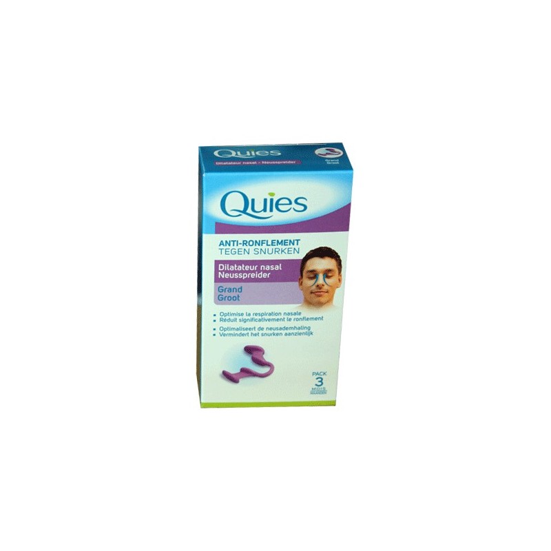 DILATATEUR NASAL ANTI RONFLEMENT taille Petit-Moyen QUIES