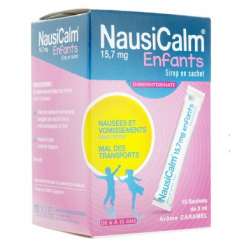 NAUSICALM 15.7mg ENFANT CARAMEL SIROP EN SACHET 15X5ML 