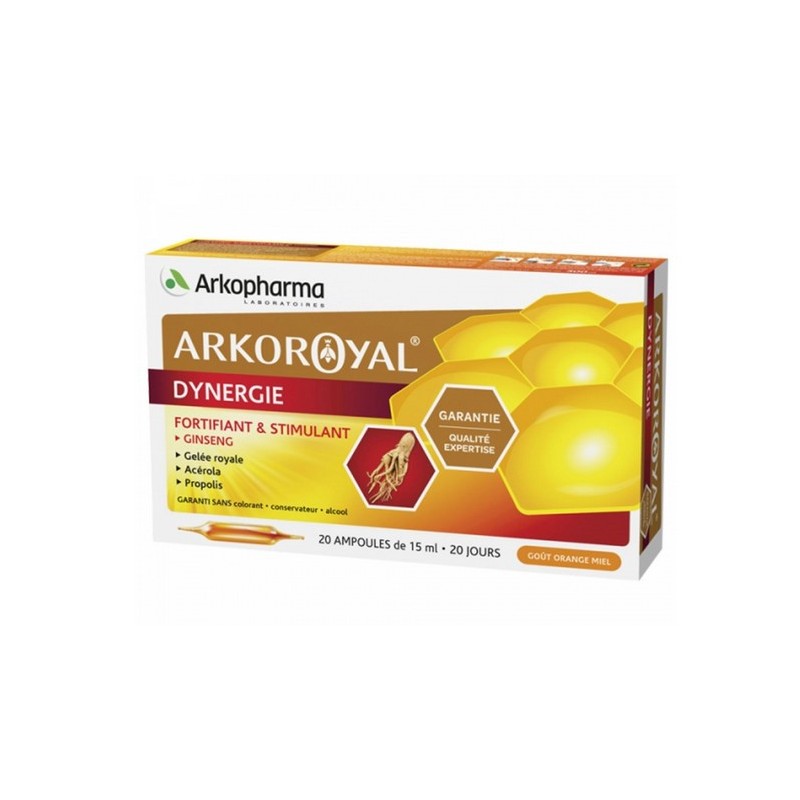 ARKOROYAL DYNERGIE 20 AMPOULES ARKOPHARMA