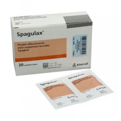 SPAGULAX POUDRE EFFERVESCENTE 20 SACHETS DOSE