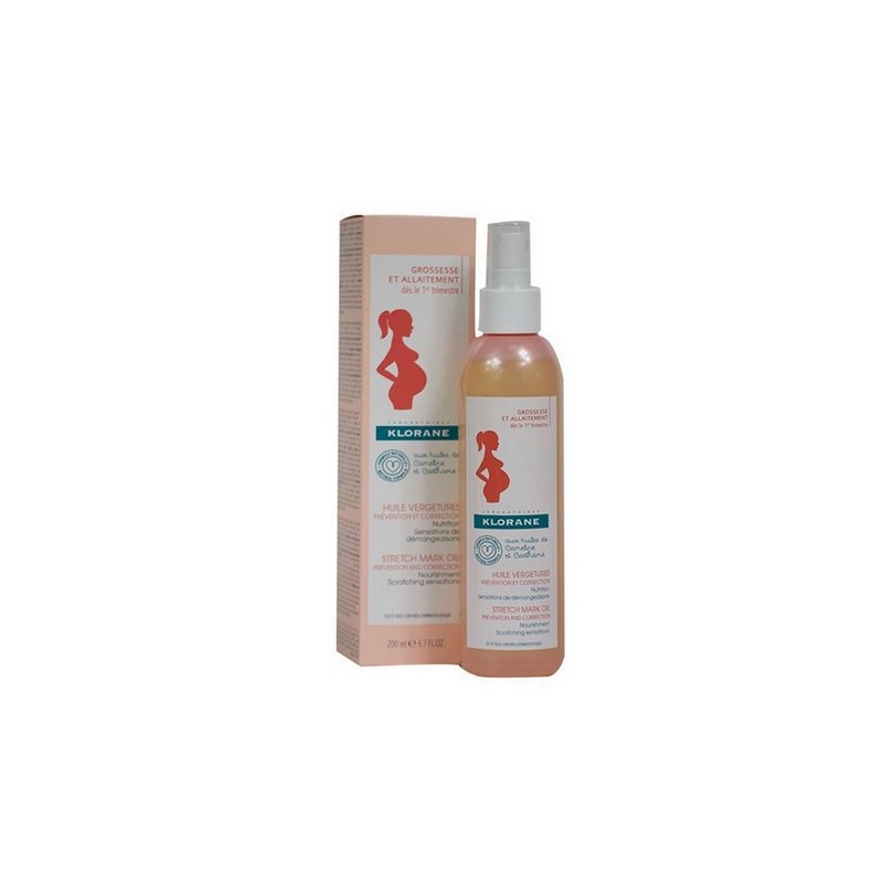 HUILE VERGETURES GROSSESSE et ALLAITEMENT 200ML KLORANE