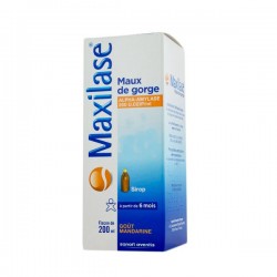 MAXILASE MAUX DE GORGE ALPHA-AMYLASE 200 U.CEIP/ml SIROP 200ML SANOFI