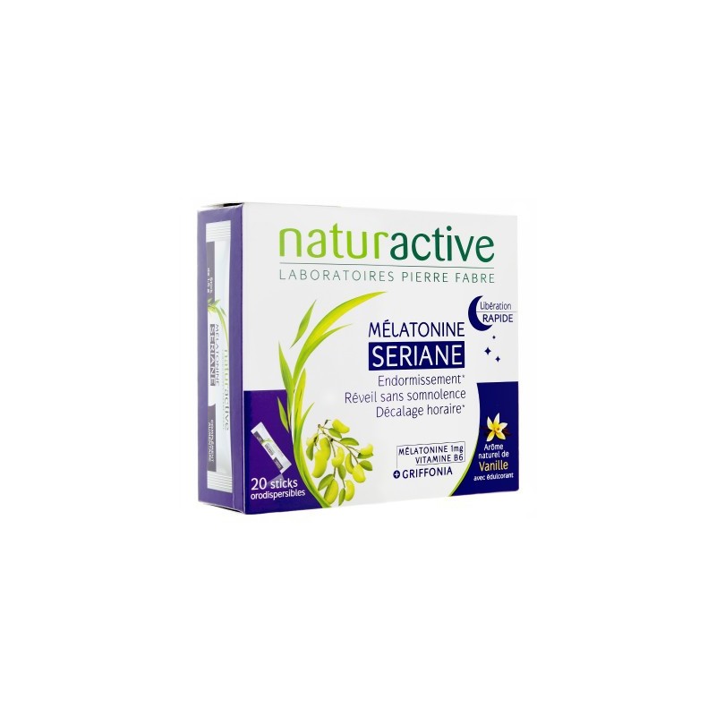 MELATONINE SERIANE LIBERATION RAPIDE 20 STICKS NATURACTIVE