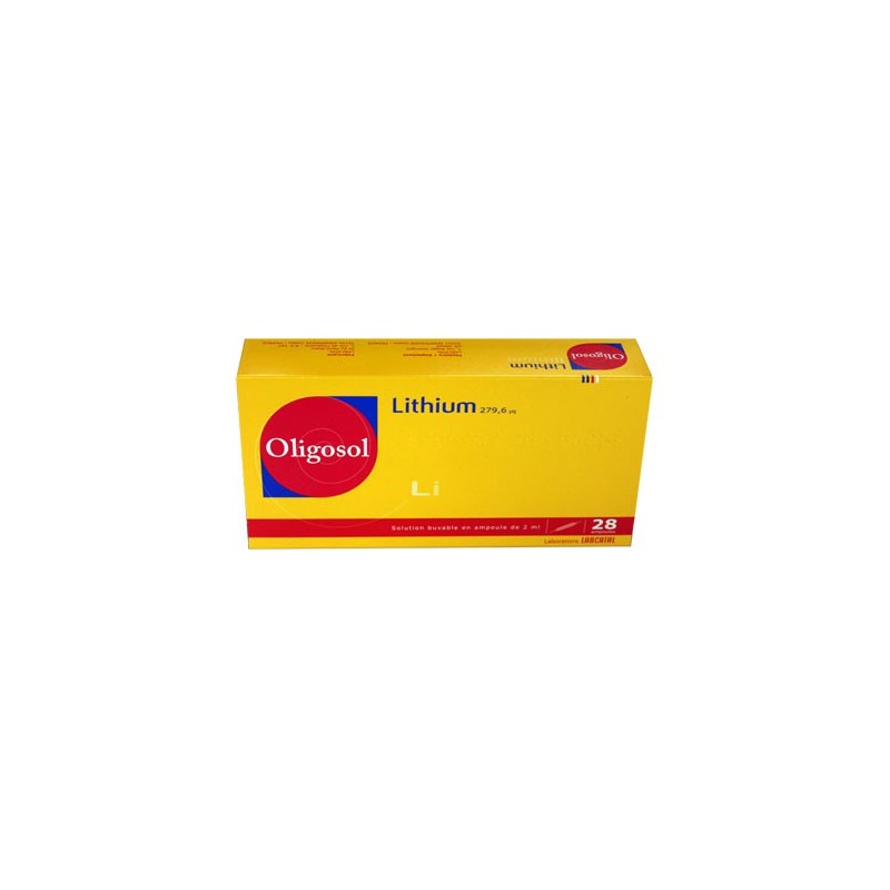 OLIGOSOL LITHIUM Li 28 AMPOULES LABORATOIRE LABCATAL