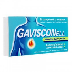 GAVISCONELL MENTHE SANS SUCRE COMPRIMES A CROQUER