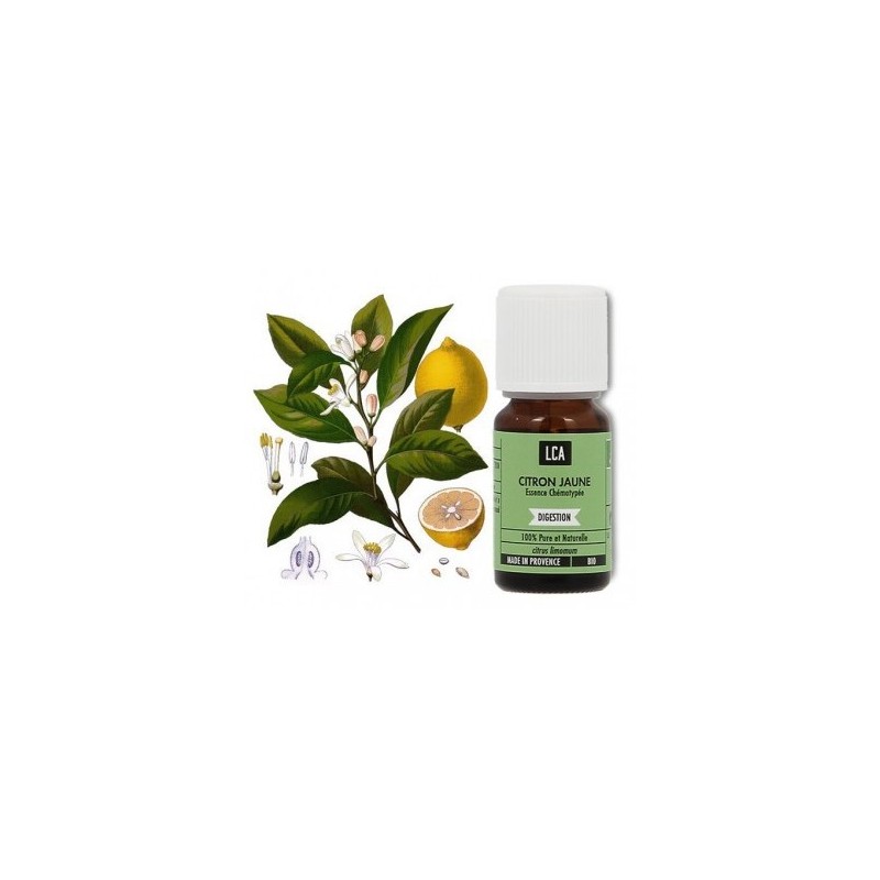 HUILE ESSENTIELLE BIO CITRON JAUNE 10ML LCA