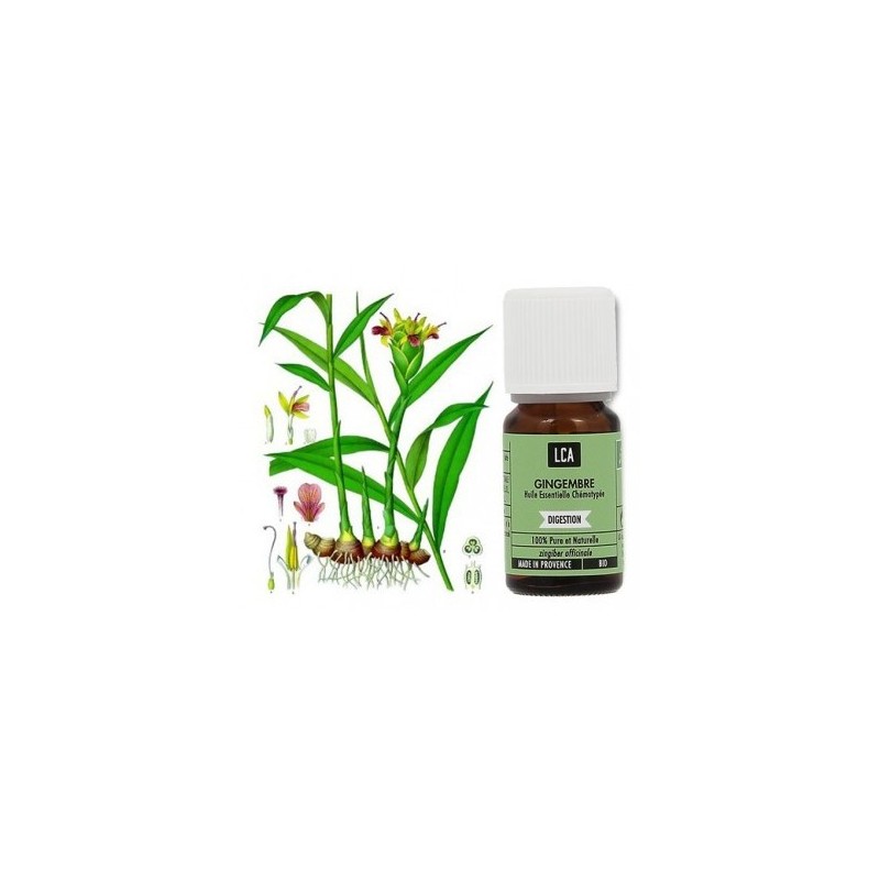 HUILE ESSENTIELLE BIO GINGEMBRE 5ML LCA