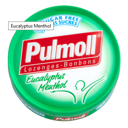 PULMOLL BONBONS SANS SUCRE EUCALYPTUS MENTHOL 45G