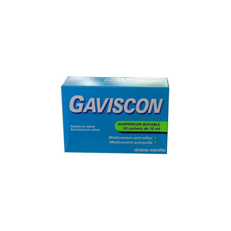 GAVISCON MENTHE SUSPENSION BUVABLE 24 SACHETS 