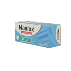 MAALOX MAUX D'ESTOMAC MENTHE 60 COMPRIMES A CROQUER SANOFI