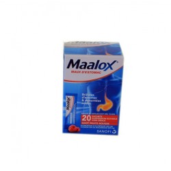 MAALOX MAUX D'ESTOMAC 20 SACHETS DOSES FRUITS ROUGES SANOFI