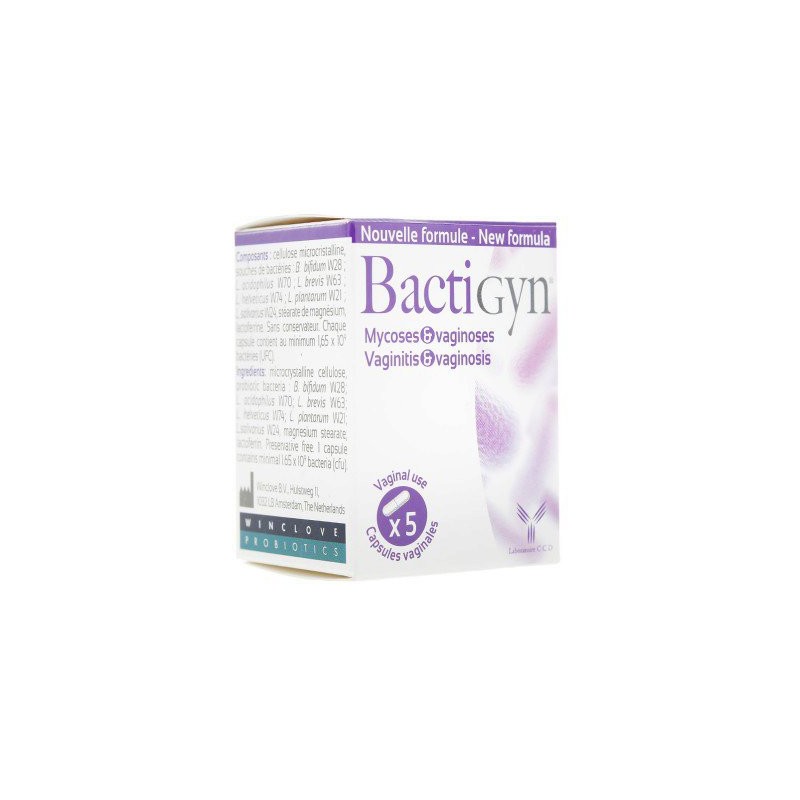 BACTIGYN 5 CAPSULES VAGINALES MYCOSES LABORATOIRE CCD