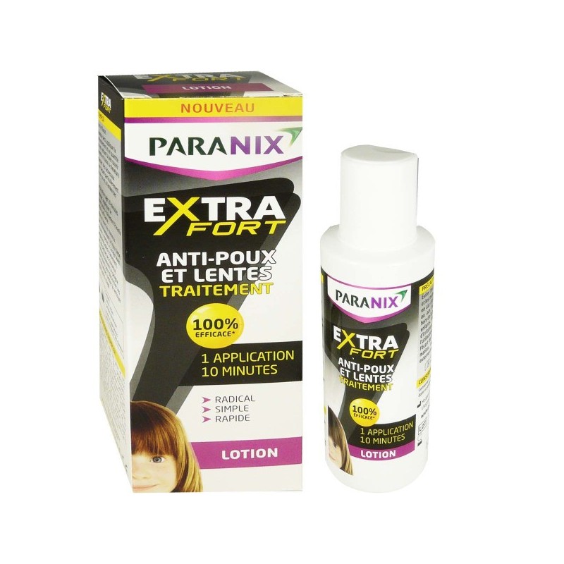 PARANIX EXTRAFORT LOTION ANTIPOUX et LENTES 100 ml PARANIX EXTRAFORT LOTION ANTIPOUX et LENTES 100 ml