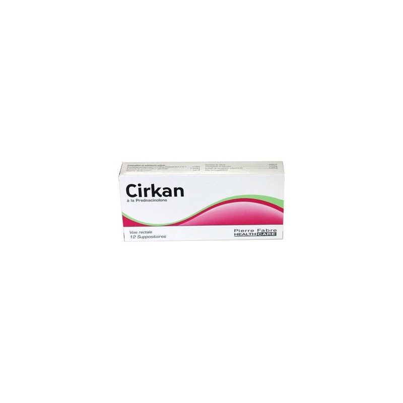 CIRKAN 12 SUPPOSITOIRES PIERRE FABRE HEALTHCARE