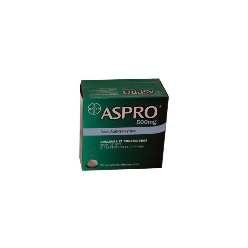 ASPRO 500 EFFERVESCENT Boite de 36 BAYER