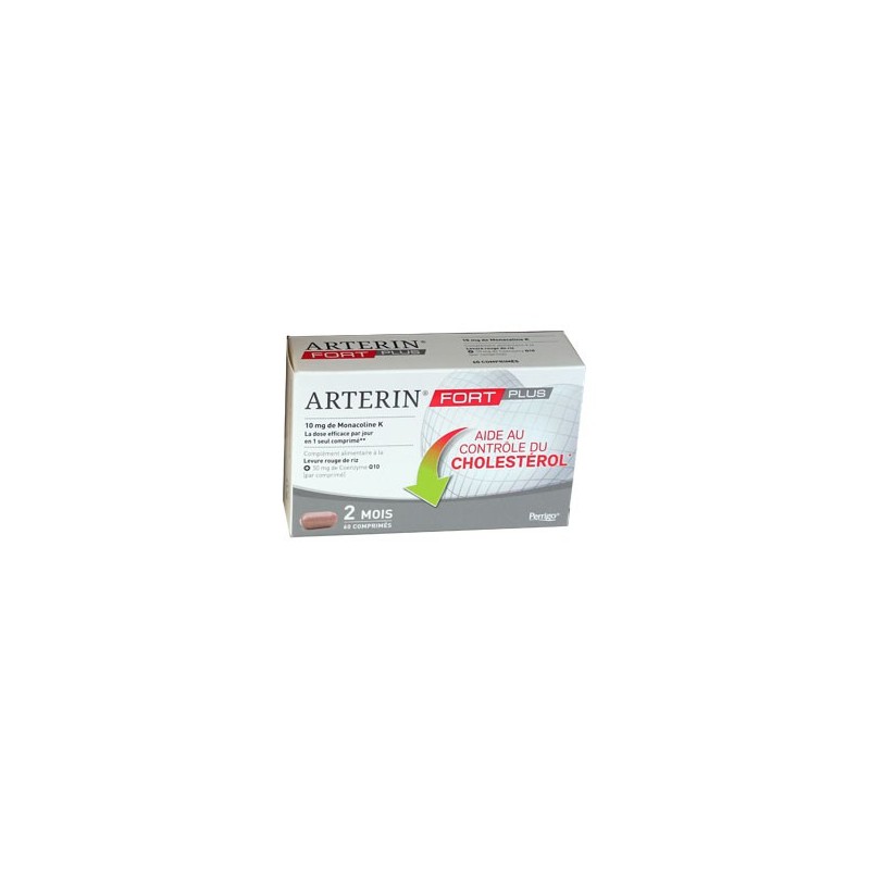 ARTERIN FORT LEVURE ROUGE DE RIZ + MONACOLINE K 60 COMPRIMES OMEGA PHARMA