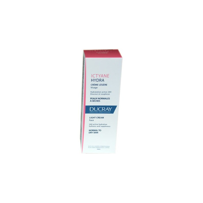 ICTYANE HYDRA CREME LEGERE VISAGE PEAUX NORMALES à SECHES 40ML DUCRAY