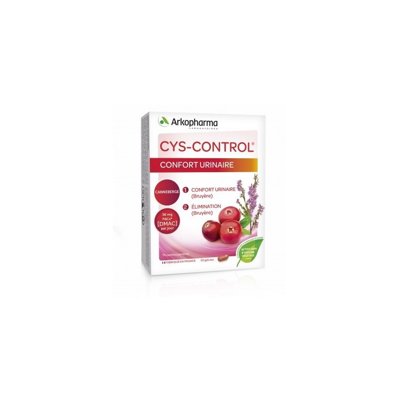 CYS CONTROL CONFORT URINAIRE 20 GELULES ARKOPHARMA