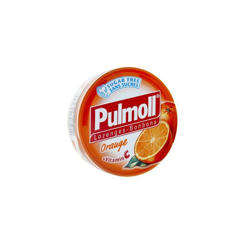 PULMOLL ORANGE + VITAMINE C PASTILLES SANS SUCRE 45G