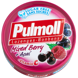 PULMOLL MIXED BERRY AÇAI + VITAMINE C PASTILLES SANS SUCRE 45G