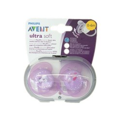 SUCETTES ULTRA SOFT AVENT 0 à 6 mois VIOLETTE