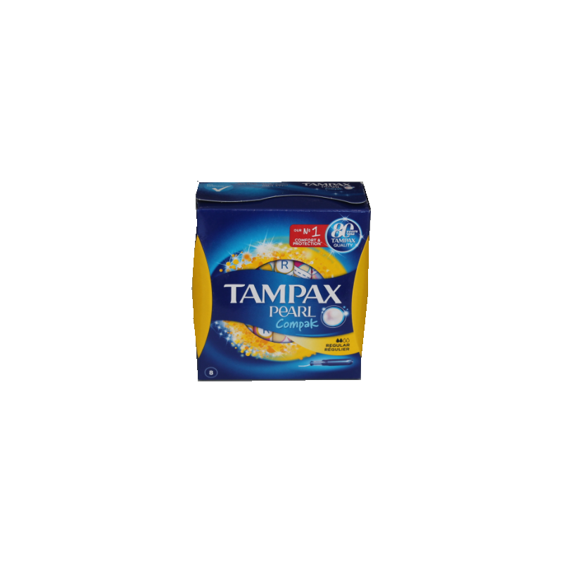 TAMPONS PEARL COMPAK REGULIER X 8 TAMPAX