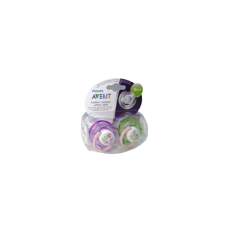 AVENT 2 SUCETTES FREEFLOW AEREE 18 M +