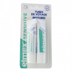 DENTIFRICE SENSITIVE FORMAT VOYAGE 2 TUBES DE 12ML ELMEX