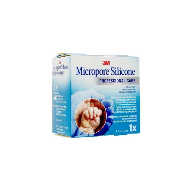 MICROPORE SILICONE 2.5CM X 5M 3M MICROPORE SILICONE 2.5CM X 5M 3M