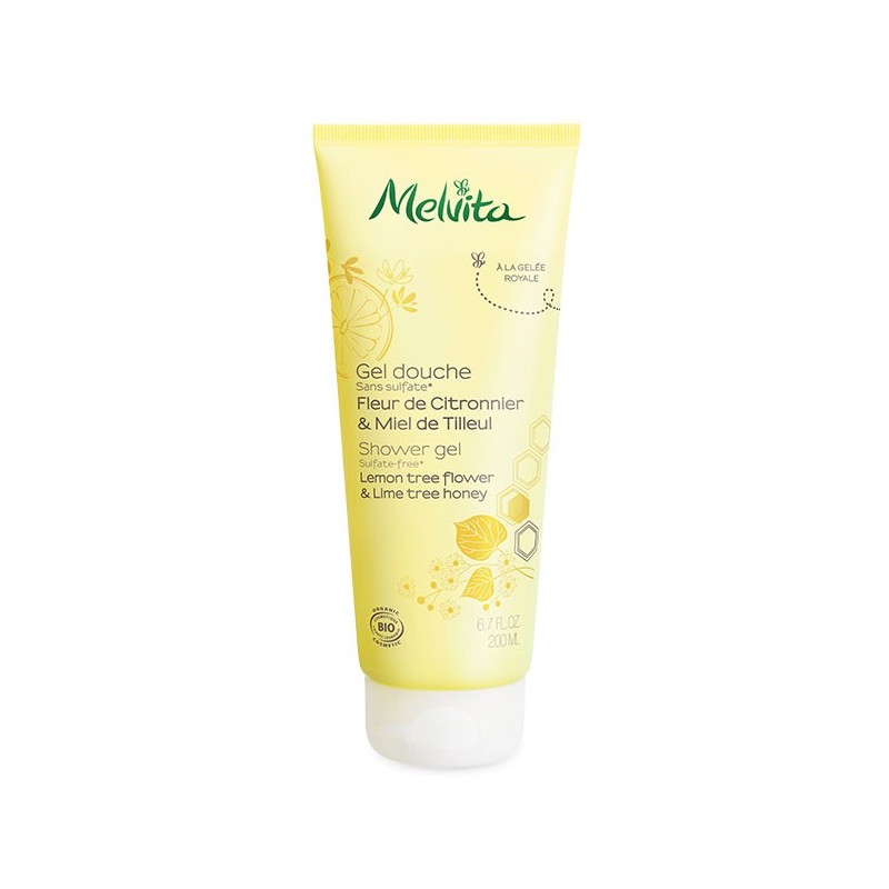 GEL DOUCHE FLEUR DE CITRONNIER et MIEL DE TILLEUL BIO 200ML MELVITA GEL DOUCHE FLEUR DE CITRONNIER et MIEL DE TILLEUL BIO 200ML MELVITA