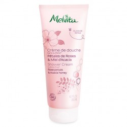 GEL DOUCHE PETALES DE ROSE et MIEL D' ACACIA BIO 200ML MELVITA