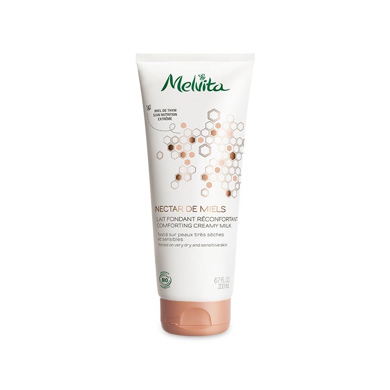 NECTAR DE MIELS LAIT FONDANT RECONFORTANT CORPS BIO 200ML MELVITA