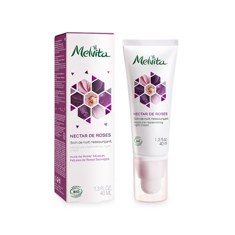 NECTAR DE ROSES BIO SOIN DE NUIT RESSOURÇANT 40ML MELVITA