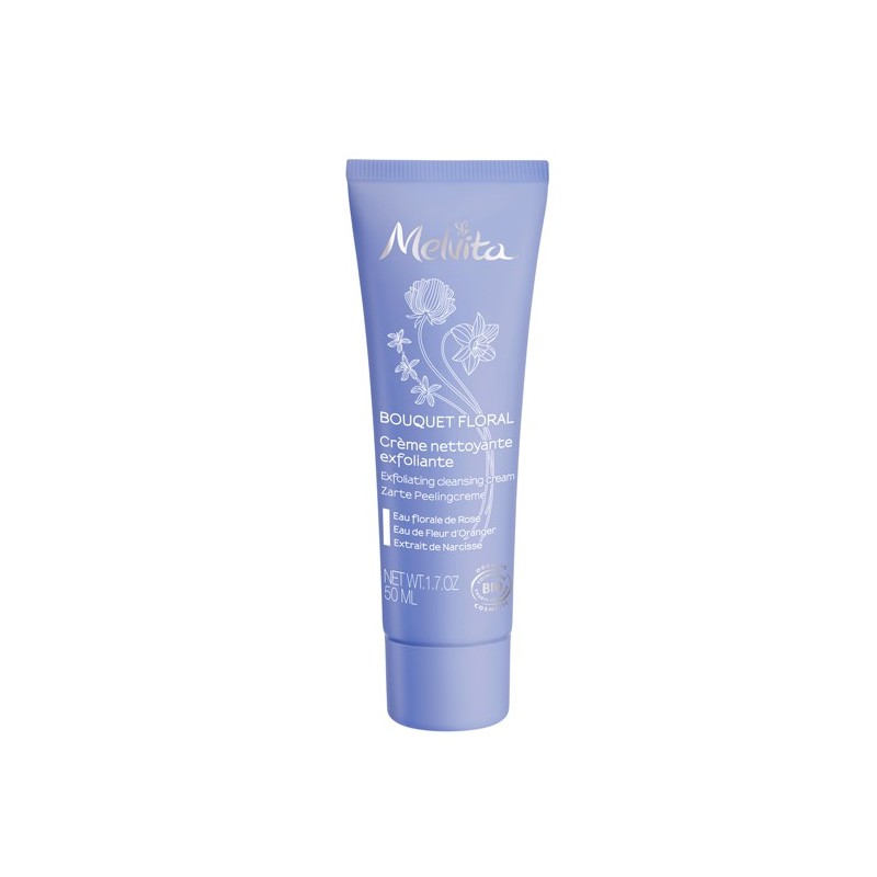 BOUQUET FLORAL BIO CREME NETTOYANTE EXFOLIANTE 50ML MELVITA BOUQUET FLORAL BIO CREME NETTOYANTE EXFOLIANTE 50ML MELVITA