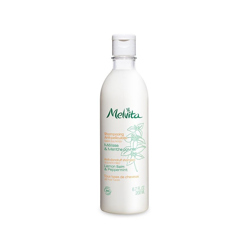 SHAMPOOING ANTIPELLICULAIRE MELISSE MENTHE POIVRÉE 200ML MELVITA